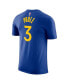 ფოტო #3 პროდუქტის Men's Jordan Poole Royal Golden State Warriors Icon 2022/23 Name and Number T-shirt