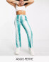 Фото #1 товара ASOS DESIGN Petite velour flare trouser in ombre snake print