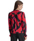 Фото #3 товара Women's Printed Blouson-Sleeve Button-Front Shirt