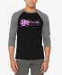 ფოტო #1 პროდუქტის Men's Shake it Off Raglan Baseball Word Art T-shirt