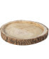 Фото #2 товара Wood Tree Bark Indented Display Tray Serving Plate Platter Charger