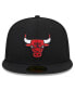 Фото #2 товара Men's Black Chicago Bulls 2024 NBA All-Star Game Rally Drive Side Patch 59FIFTY Fitted Hat