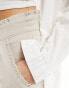 JDY frill edge shorts in beige