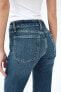 TRF SLIM CROPPED BELL BOTTOM MID-WAIST JEANS