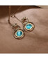 ფოტო #2 პროდუქტის Women's Circular Drop Earrings