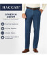 Фото #8 товара Брюки для мужчин Haggar Stretch Denim Classic-Fit Flat Front - Один размер