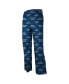 ფოტო #1 პროდუქტის Seattle Seahawks Unisex Preschool Toddler Allover Logo Flannel Pajama Pants - Navy Blue