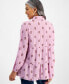 Фото #2 товара Petite Ikat Icon Tiered Button-Front Tunic, Created for Macy's