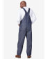 ფოტო #1 პროდუქტის Big & Tall by KingSize Lightweight Comfort Denim Overall