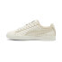 Puma Clyde Coffee Lace Up Mens White Sneakers Casual Shoes 39724001