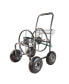 4-Wheel Garden Hose Reel Cart with Basket