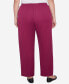 Plus Size Wine Country Women's Classic Faux Suede Slant Pocket Medium Length Pant