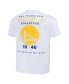 Фото #3 товара Men's NBA x White Distressed Golden State Warriors Home Team T-shirt