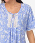 Фото #7 товара Women's Caftan Short Sleeve Sleepwear