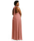 Plus Size High Neck Halter Backless Maxi Dress