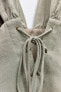 Фото #8 товара Короткое платье из смесового льна ZARA