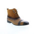 Фото #2 товара Carrucci Button-up Denim Zip Boots KB524-11 Mens Brown Casual Dress Boots 10