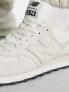 New Balance 574 trainers in off white