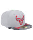 Фото #4 товара Men's Gray Chicago Bulls Active Color Camo Visor 59FIFTY Fitted Hat