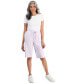 Фото #1 товара Petite Knit Skimmer Pants, Created for Macy's