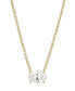 Фото #1 товара Eliot Danori Oval Cubic Zirconia Necklace, 16" + 2" extender, Created for Macy's