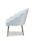 Фото #4 товара Furniture Cinzia Glam and Luxe Upholstered Seashell Shaped Accent Chair