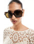 Фото #3 товара Versace oversized square sunglasses in tortoiseshell