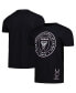 Фото #1 товара Men's Black Inter Miami CF Crest T-shirt