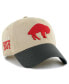 Фото #1 товара Men's Khaki, Charcoal Buffalo Bills Ashford Clean Up Adjustable Hat