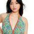 Women's Zinnia Floral Print Halter High Leg Cheeky One Piece Swimsuit - RHODE