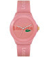 Фото #1 товара Часы и аксессуары Lacoste Женские часы Neocroc на розовом силиконовом ремешке 36 мм