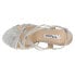 Nina Bess Glitter Peep Toe Wedding Womens Silver Dress Sandals BESS-SIL