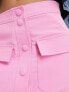 Фото #4 товара Y.A.S pocket detail mini skirt in pink