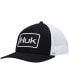 Men's Black Solid Trucker Flex Hat