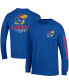 Men's Royal Kansas Jayhawks Team Stack Long Sleeve T-shirt