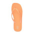 No Boundaries Flip Flop Sandals Womens SZ 6 Orange Pearl Toe-Thong Strap Slip-On