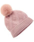 Фото #1 товара Sofiacashmere Diamond Rib Cashmere Hat Women's Pink