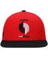 Фото #3 товара Men's Red and Black Portland Trail Blazers Hardwood Classics Snapback Hat