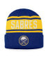 ფოტო #3 პროდუქტის Men's Royal and Gold Buffalo Sabres True Classic Retro Cuffed Knit Hat