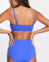 & Other Stories high waist bikini bottoms in blue