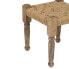 Bench Wood 40 x 40 x 40 cm Natural Fibre