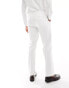 ASOS DESIGN wide fit suit trousers in white