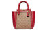 Фото #1 товара Сумка COACH Troupe 16 Classic Tote Red/Brown