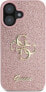 Фото #3 товара Guess GUESS futerał do IPHONE 16 Plus GUHCP16MHG4SGP (Fixed Glitter Big 4G) różowy