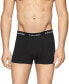 Фото #2 товара Calvin Klein 176580 Mens Cotton Stretch 3-Pack Boxer Brief Black Size Small