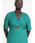 Plus Size Tie Front Relaxed Maxi Dress