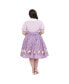 Фото #3 товара Plus Size Printed Woven Gellar Swing Skirt