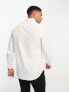 Фото #3 товара New Look button collar shirt in white