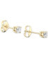 ფოტო #3 პროდუქტის Diamond Stud Earrings (1/4 ct. t.w.) in 10k White or Yellow Gold