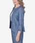 Фото #4 товара Petite Blue Bayou Bell Sleeve Chambray Jacket